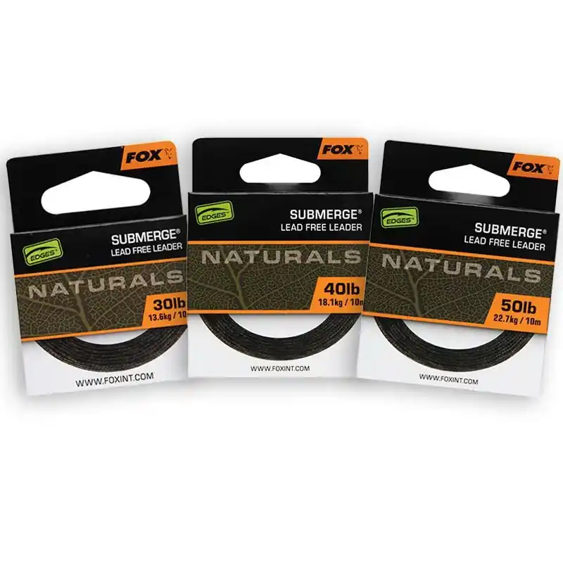 Voordeelprijs Fox Edges Naturals Submerge Lead-Free Leader 50lb/22.7kg