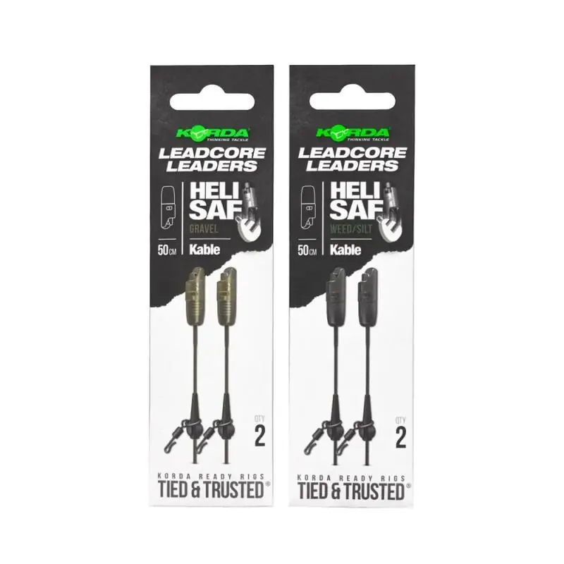 Korda Kable Leadcore Leader Heli Safe 50cm Gravel Seizoensaanbieding