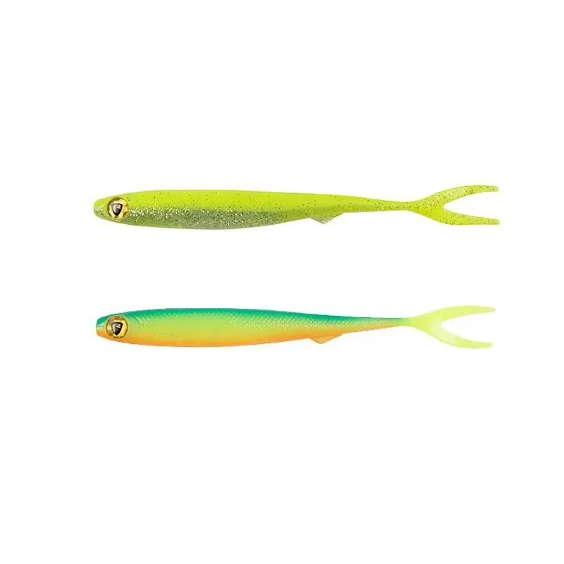 Seizoensaanbieding Fox Rage Slick Finesse Ultra UV Shads 9cm Chartreuse Ayu