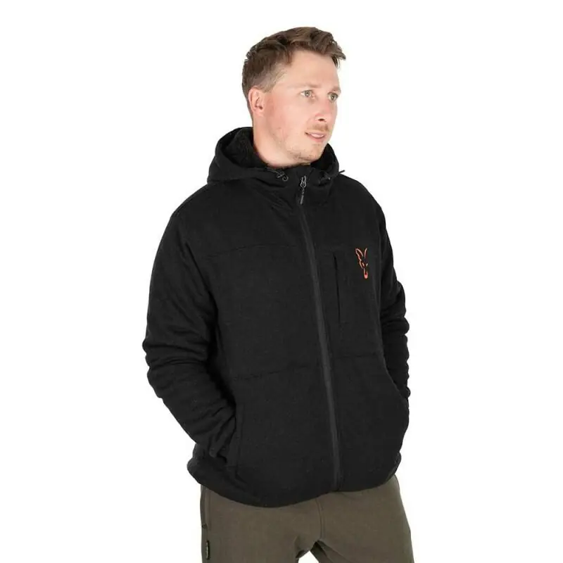 Fox Collection Sherpa Jacket Black/Orange XXL Fabrieksprijs