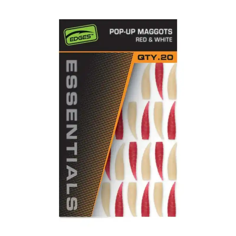Koop Online Fox Edges Essentials Pop-up Maggots Red & White