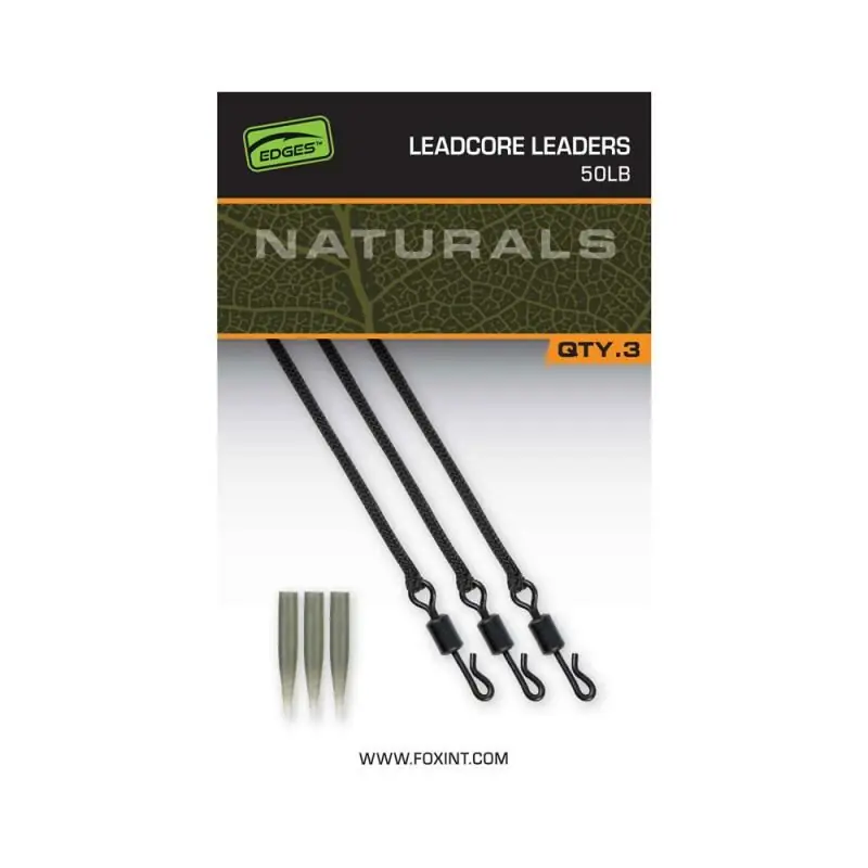 Fox Edges Naturals Leadcore Leaders Op = Op