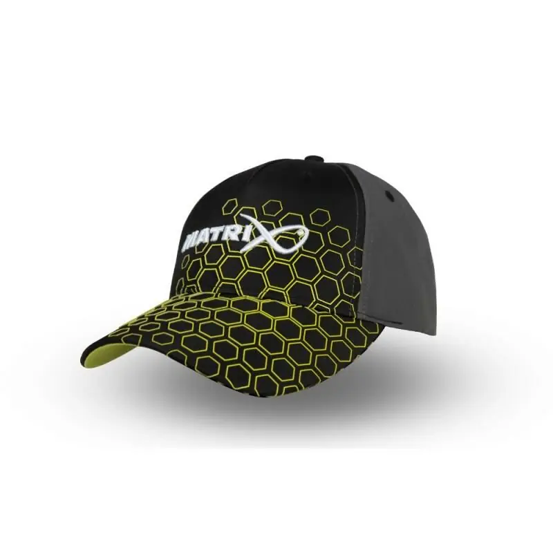 Veilige Betaling Matrix Hex Print Baseball Cap Black