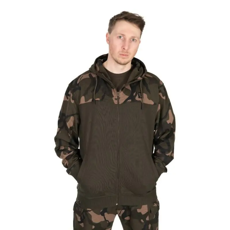 Gratis Retour Fox LW Khaki Camo Split Zip Hoody XXL