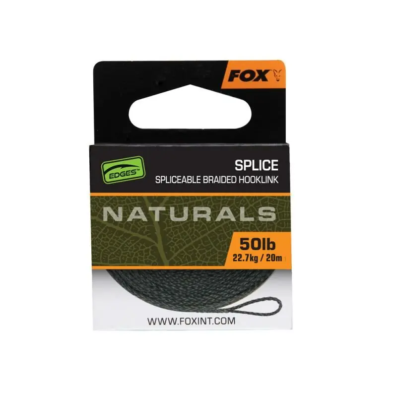Fox Naturals Splice Hooklength 50lb 20m Direct Verzonden
