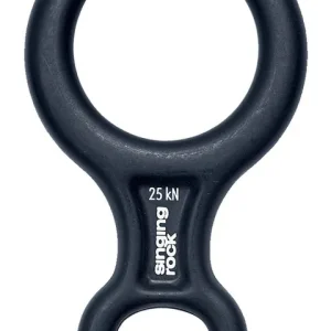 Abseilen acht Singing Rock M. kN25 zwart Dagaanbieding