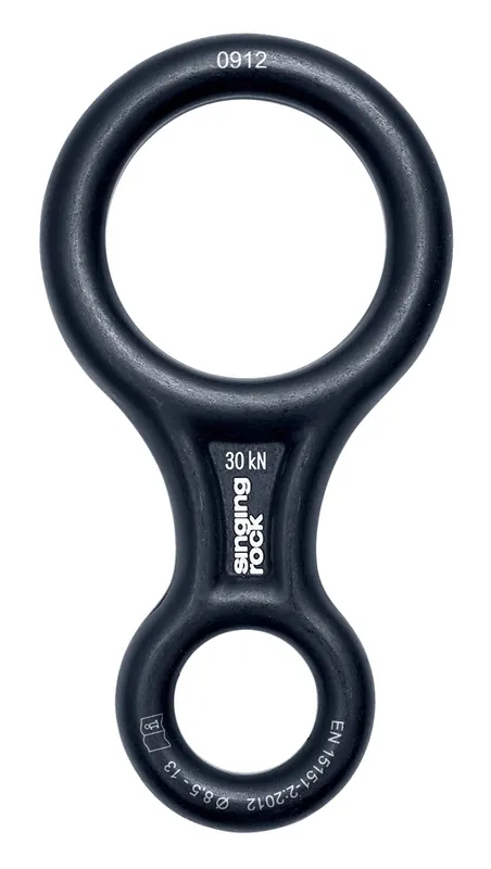 Flitsaanbieding Abseilen acht Singing Rock L. kN30 zwart