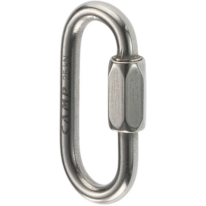 Karabijnhaak CAMP ovaal Mini Link ROESTVRIJ 5 mm Speciale Aanbieding
