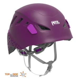 Kinderkleding klimmen helm PETZL Picchu paars Gecertificeerd