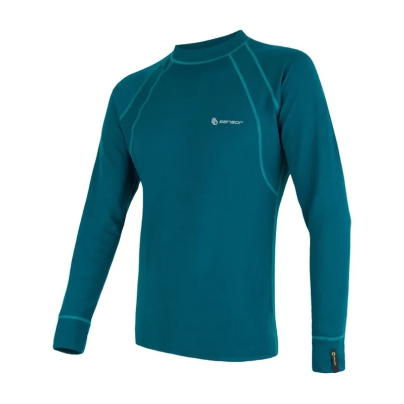 Koop Vandaag Mannen t-shirt SENSOR Dubbele Gezicht dl.ruk. saffier M