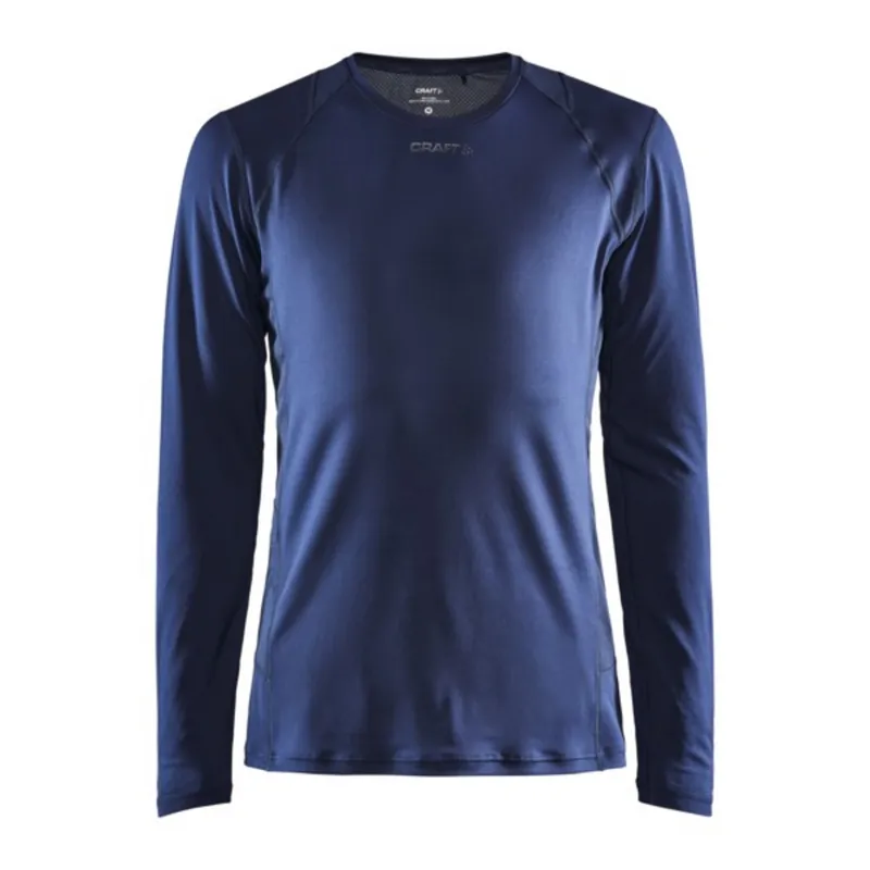 Mannen t-shirt CRAFT ADV Essence LS donker blauw S Veilige Betaling
