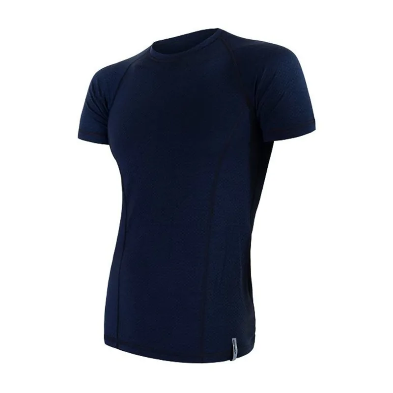 Mannen t-shirt SENSOR Merino DF tm. blauw S Fabrieksprijs