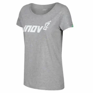 Snelle Levering Dames t-shirt INOV-8 Katoen Tee "Nagemaakt" W grijs XS
