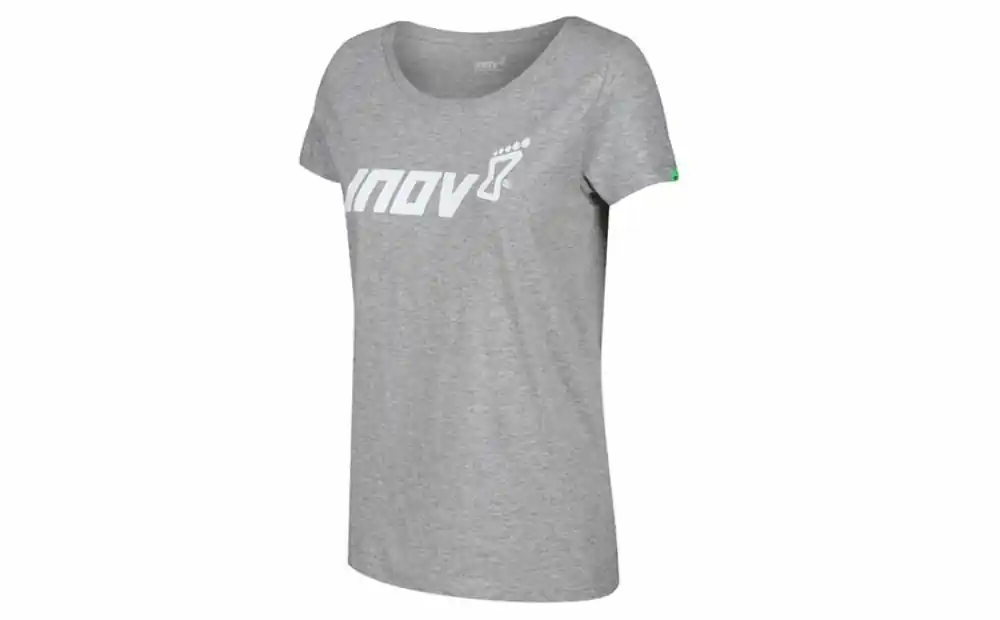 Snelle Levering Dames t-shirt INOV-8 Katoen Tee "Nagemaakt" W grijs XS