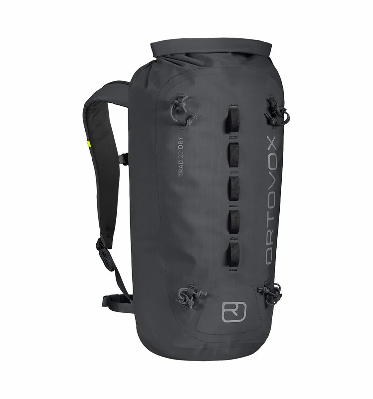 klimmen tas Ortovox traditioneel 22L Droog Black staal Hete Deal