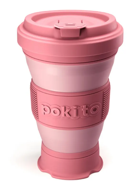 Dagaanbieding Vouwen beker Pokito 3v1 475ml Blozen