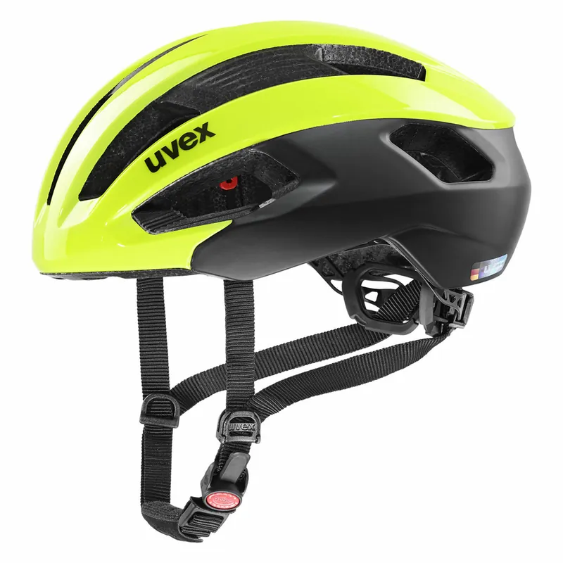 Fietshelm Uvex RISE CC, NEON YELLOW - BLACK MAT 52-56cm Aanbieding