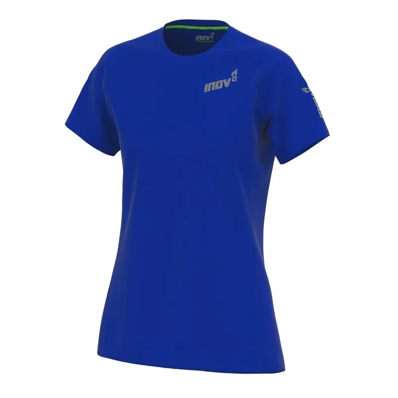 Populair Dames t-shirt Inov-8 Baseren Elite SS W blauw XS