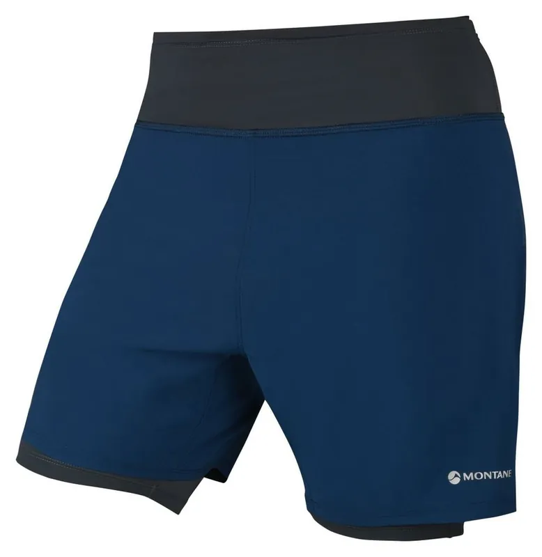 Lage Kosten Mannen rennen korte broek Montane Draak tweeling Huid Korte broek narwal blauw S