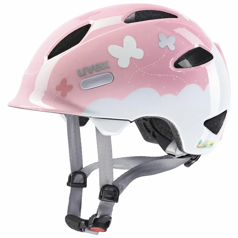 Uvex OYO STYLE fietshelm voor kinderen, BUTTERFLY PINK 46-50cm Nu Kopen
