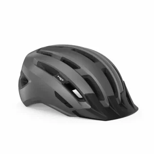 Fietshelm MET MIPS in het centrum grijs glanzend S-M (52-58) Must-Have