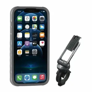 Exclusieve Aanbieding Telefoon geval TOPEAK RideCase voor iPhone 12 Pro Max. Hoogte zwart grijs