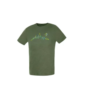 Fabrieksprijs Heren T-shirt Direct Alpine Bosco 2.0 khaki (driehoeken) S