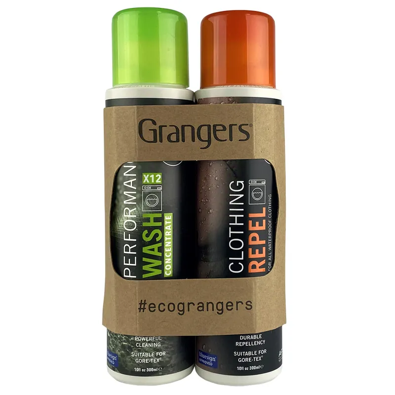 Beperkte Voorraad Granger‘s schoonmaakset Prestatie Was + Kleding afstotend 300 ml X 2