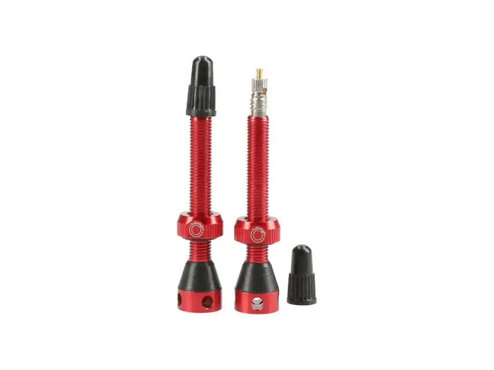 Merkproduct Tubolight Tubeless Ventielen paar Rood