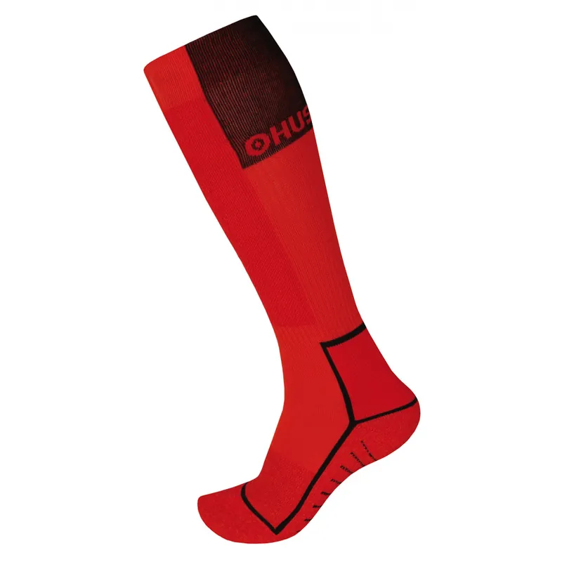 Kniekousen Husky Sneeuwski rood Zwart L. 36-40 Favoriet