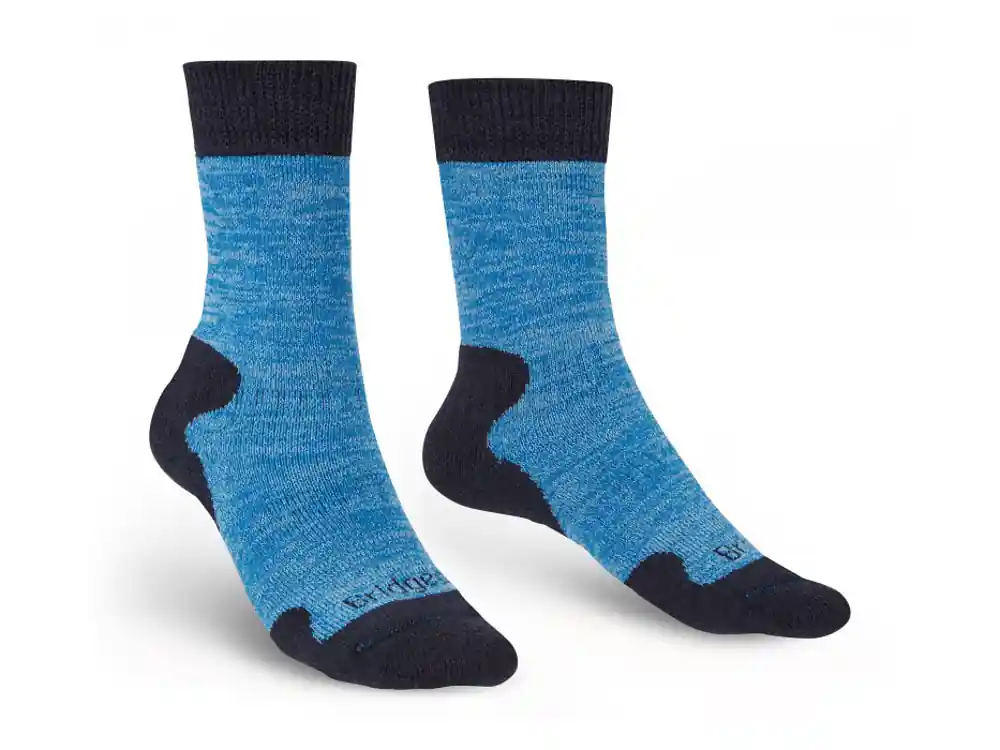 Express Levering Dames sokken Bridgedale Ontdekkingsreiziger HW MC Laars blauw marl/422 38-40 EU