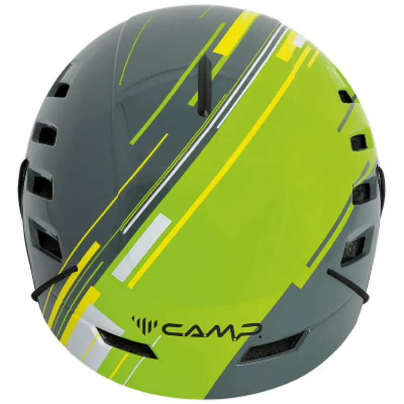 Seizoensaanbieding Ski- en klimhelm Camp Voyager Basalt grijs/groen 48-56 cm