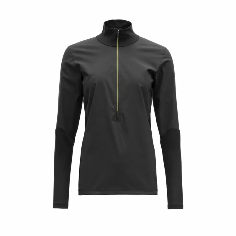 Dames Merino Shirt Met Lange Mouw Devolt Hardlopen Zwart XS Actieprijs