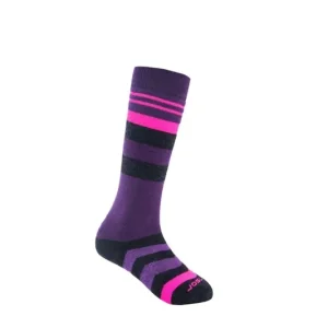 Functionele merinosokken voor kinderen Sensor Slope Merino Zwart/roze/paars 32-34 Gecertificeerd