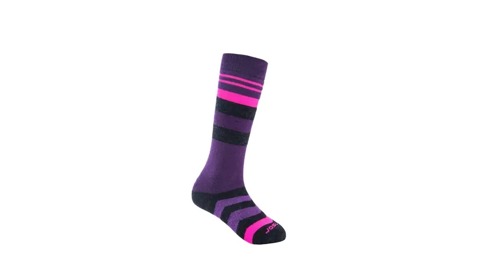 Functionele merinosokken voor kinderen Sensor Slope Merino Zwart/roze/paars 32-34 Gecertificeerd