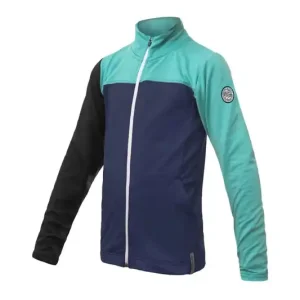 Kinderfunctionele sweatshirt Sensor Coolmax Thermo Donkerblauw/groen/zwart 130 Beste Prijs
