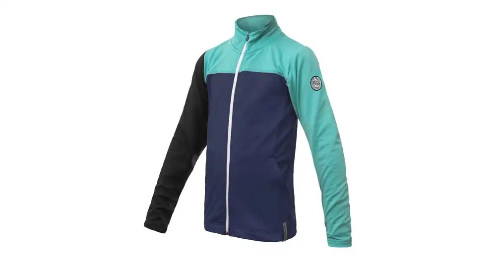 Kinderfunctionele sweatshirt Sensor Coolmax Thermo Donkerblauw/groen/zwart 130 Beste Prijs