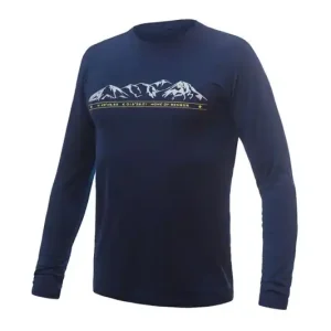Functioneel herenoverhemd met lange mouwen Sensor Merino Active PT Mountains Donkerblauw S Veilige Betaling