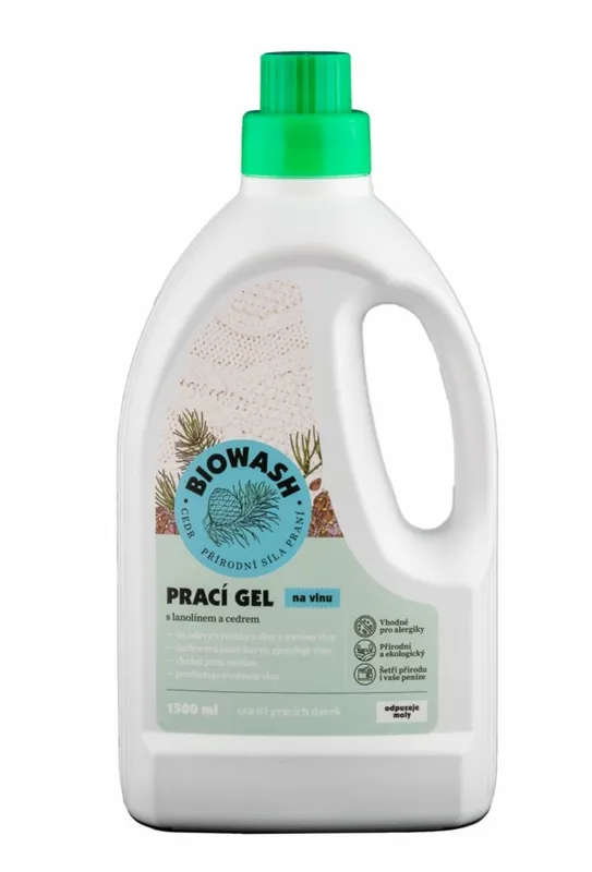 Hete Deal Wasgel voor merino BioWash Ceder/lanoline 1,5L