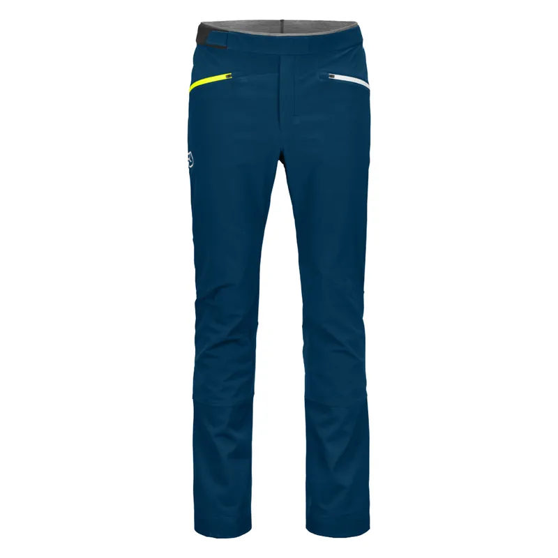 Bestseller Heren softshellbroek Ortovox Col Becchei Pants petrolblauw S