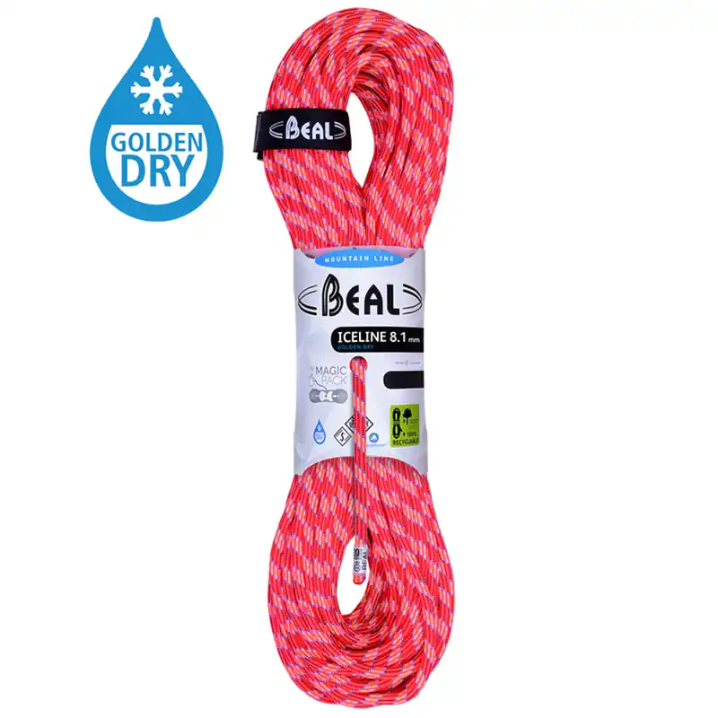 Beal Ice Line 8,1mm golden dry Oranje 60 meter Dagaanbieding
