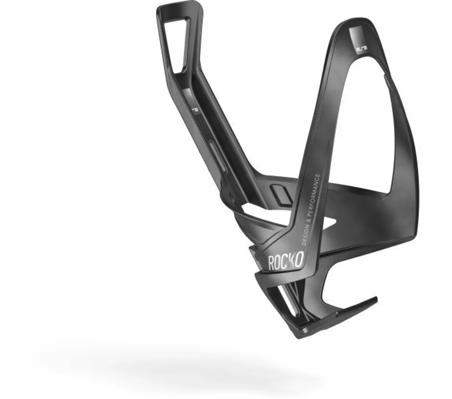Bidonhouder Elite Rocko Carbon 22‘ mat zwart/wit Op = Op