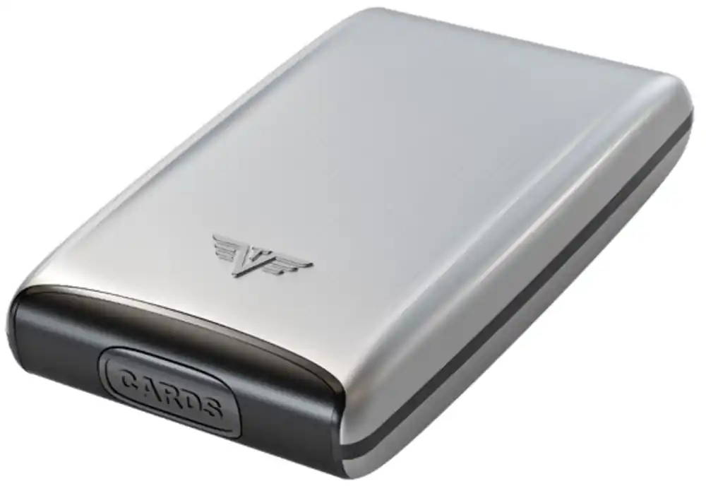 Weekendaanbieding Portemonnee Tru Virtu Razor Fan zijde (creditcardhouder met aparte compartimenten) zilver
