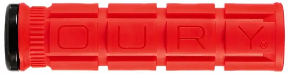 Fiets handvatten Lizard Skins Lock-On Oury V2 Evo Candy rood Veilige Betaling
