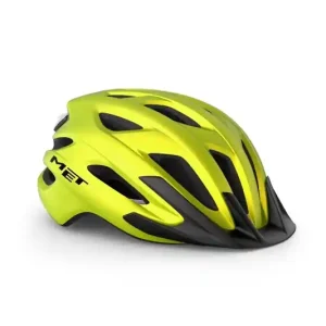 Korting Fietshelm MET Crossover limoengeel METALLIC 60-64cm