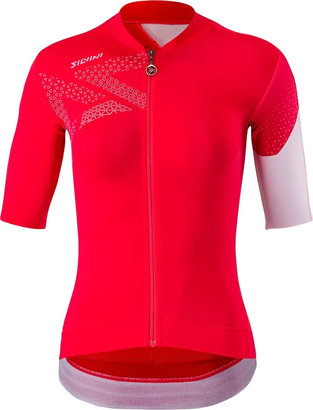 Fabrieksprijs Dames wielershirt Silvini Rosalia Robijnroze XS