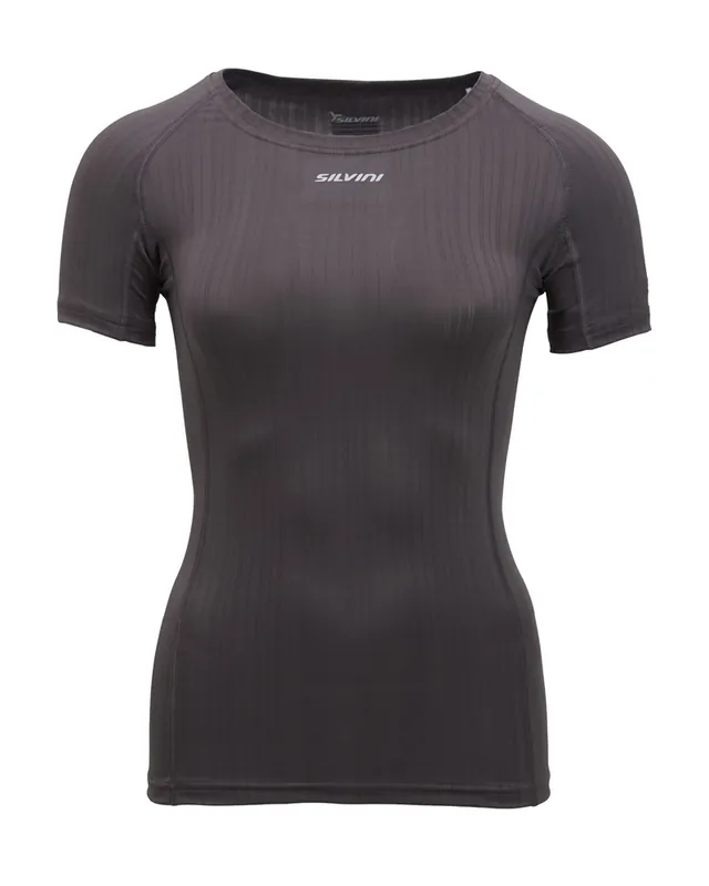 Gereduceerde Prijs Functioneel T-shirt voor dames Silvini Basale Charcoal XS
