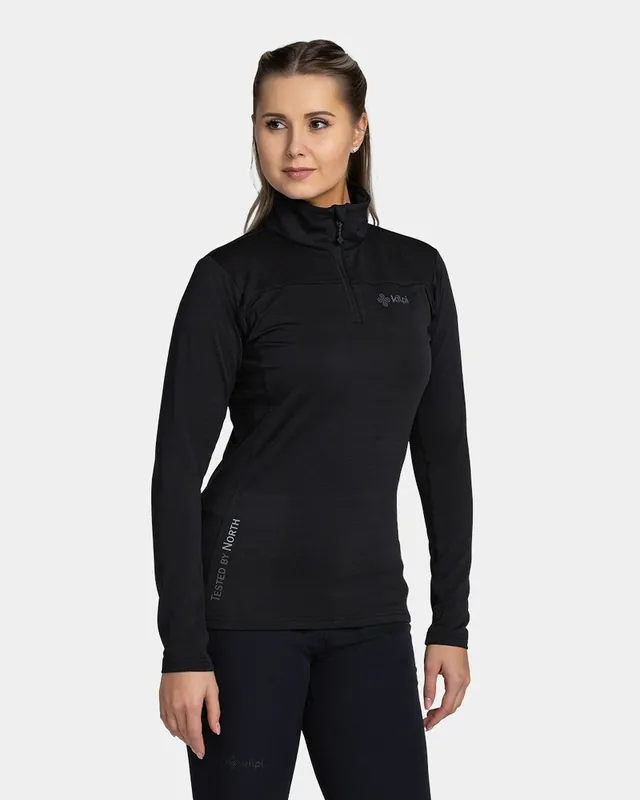 Technische sweater voor dames Kilpi Montale-W Zwart XS Goedkoop