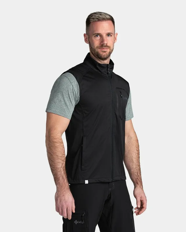 Koop Vandaag Heren softshell vest Kilpi Riell-M zwart XS