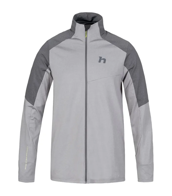 Op = Op Heren outdoor sweatshirt Hannah Enge Quiet grijs mel/asfalt mel S